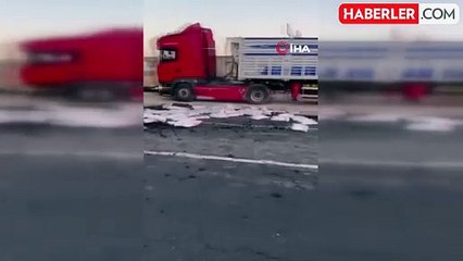Mardin'de Kontrolden Çıkan Kömür Yüklü Tır Devrildi: 1 Yaralı