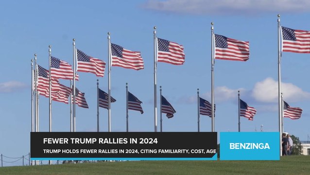 Trump Lags Behind Past Campaign Rallies, Holding Only a Third in 2024 as in 2016. Campaign Cites Voter Familiarity, Cost, and Age.