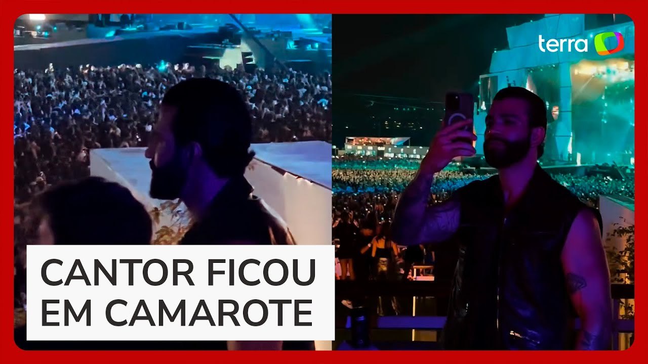 Antes de ter prisão decretada, Gusttavo Lima foi ao Rock in Rio e assistiu a show de Akon