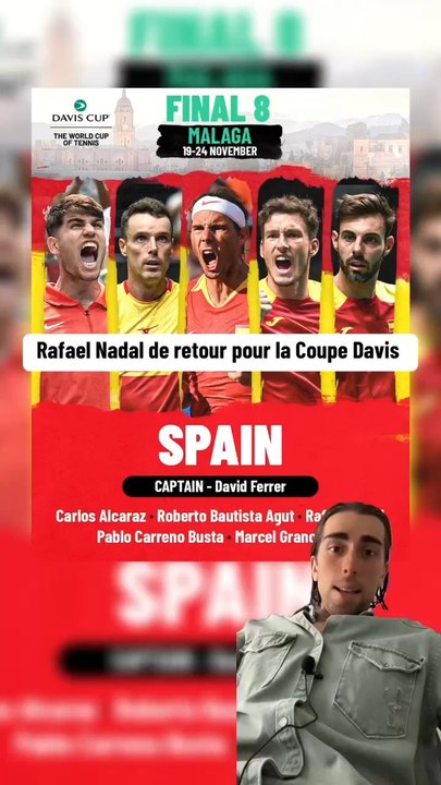 Rafael Nadal est de retour avec l’Espagne pour la Coupe Davis