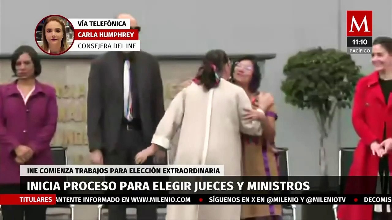 Carla Humphrey señala los retos del INE ante la primera elección de jueces y ministros