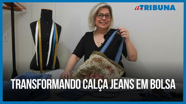 Transformando calça jeans em bolsa | Como Fazer