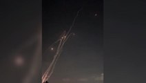 Watch: Heavy barrage of missiles from Lebanon intercepted by Israel’s Iron Dome