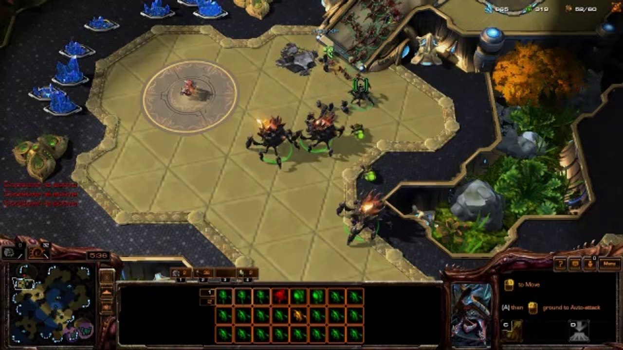 [StarCraft 2] No.0271 -- Normal-Level ZERG player fights Hard A.I., WIN [..really was Warren Day]