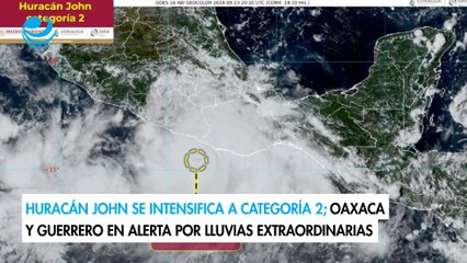 Download Video: Huracán John se intensifica a categoría 2; Oaxaca y Guerrero en alerta por lluvias extraordinarias