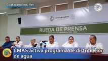 CMAS Coatzacoalcos activa programa de distribución de agua; estas colonias son las más afectadas