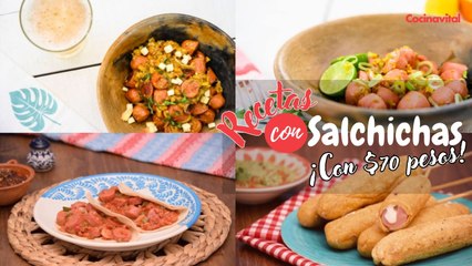Menú de comida: 5 recetas con salchichas por menos de 70 pesos