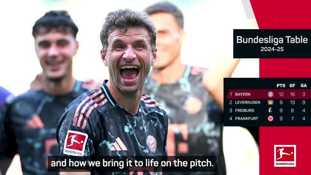 Muller having 'fun' with Bayern's style of play