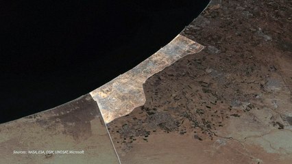 CARTE ANIMÉE: bâtiments détruits dans la bande de Gaza