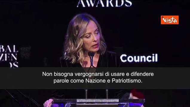Meloni: Non vergognarsi di difendere parole come Nazione