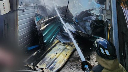 충남 홍성 돼지 축사에서 불...8천여만 원 재산 피해 / YTN