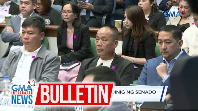 Tony Yang, iniharap sa pagdinig ng Senado kaugnay sa ilegal na POGO | GMA Integrated News Bulletin