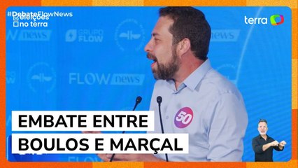 'A única coisa que vou invadir é a sua cabecinha vazia', diz Boulos para Marçal durante debate