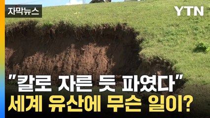 [자막뉴스] 무너져내린 세계유산에...복구 작업 막막 / YTN