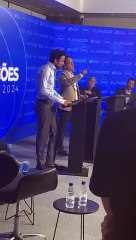 Assessor de Nunes sai sangrando de debate após confusão com Pablo Marçal