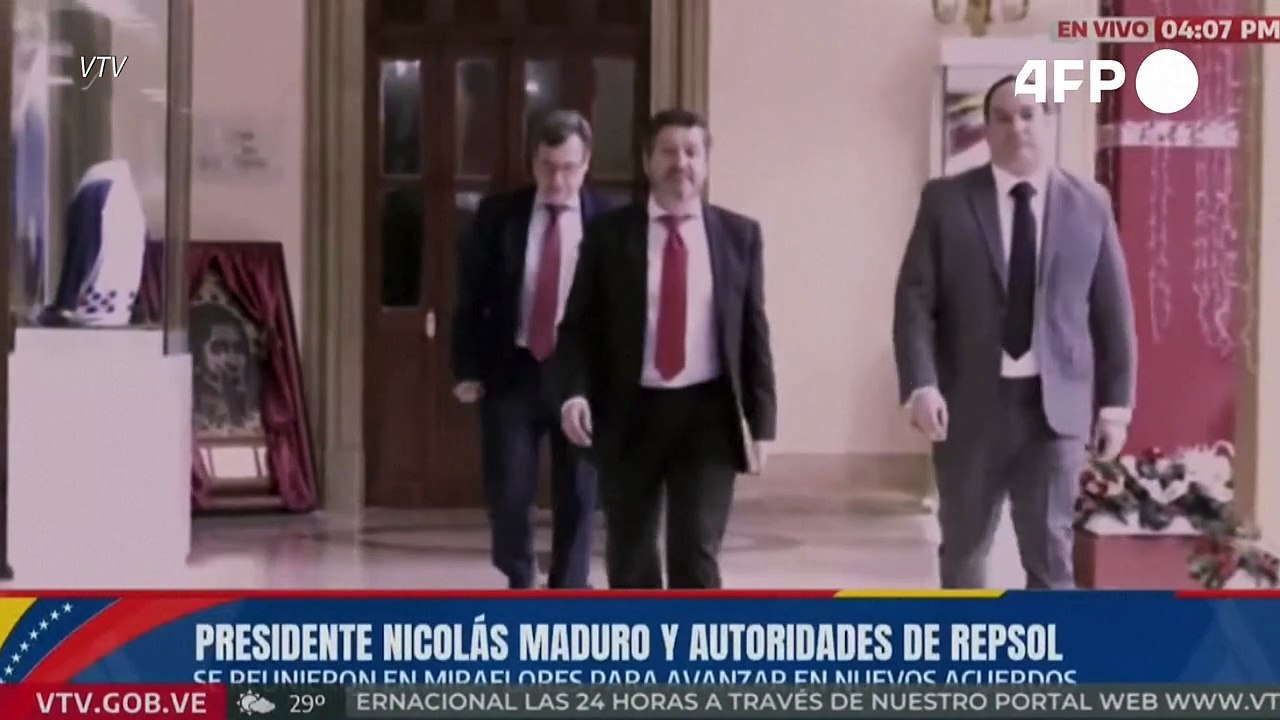 Maduro se reúne con directivos de Repsol en medio de tensión Venezuela-España