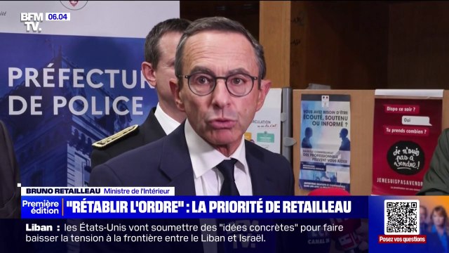 Bruno Retailleau affirme qu'il ne (s)'interdi(t) pas une nouvelle loi sur l'immigration lors de son premier déplacement