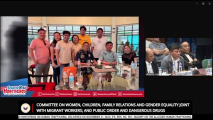 Photo of ex-PNP Chief Acorda with Wesley Guo, the supposed brother of Alice Guo, shown in the Senate