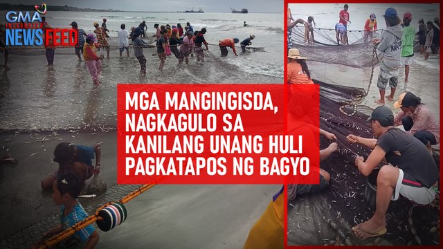 Mga mangingisda, nagkagulo sa kanilang unang huli pagkatapos ng bagyo | GMA Integrated Newsfeed