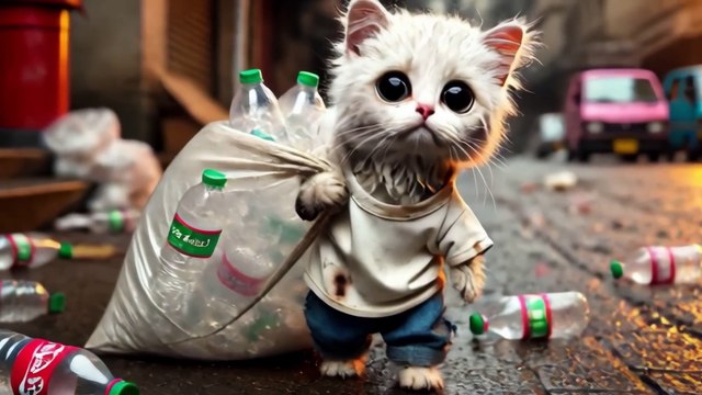 Poor Cats Rescued by Kindness cat ai cutecat catlover kitten lovestory