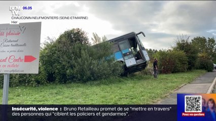 Download Video: Deux adolescents hospitalisés et douze autres blessés après un accident de car près de Meaux