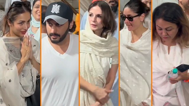 Malaika Arora's Father's Prayer Meet: Arjun Kapoor, Kareena Kapoor & Other Celebs Pay Their Respects