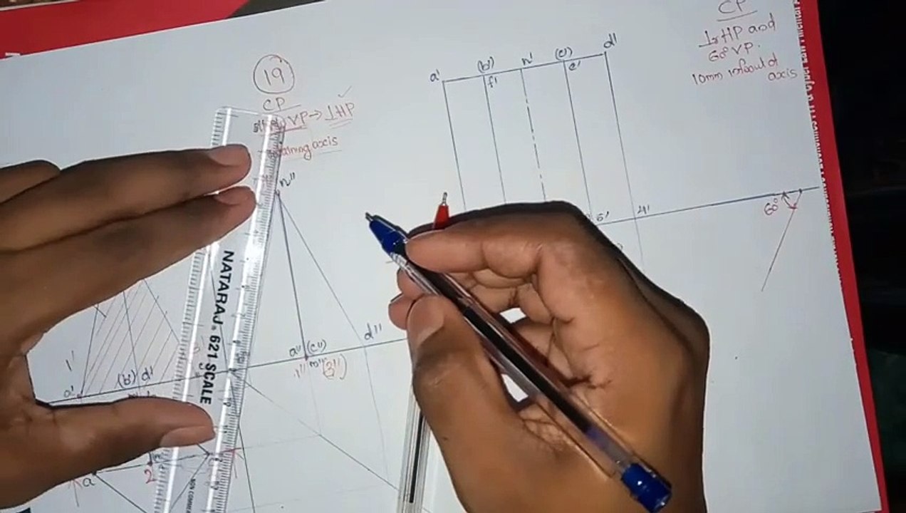 Engineering Graphics Class Module 2 _ IIT Bombay Professor _Semester 1 and 2 _ Episode 9 |16. Q.No. 18 & 19 (WORKBOOK)