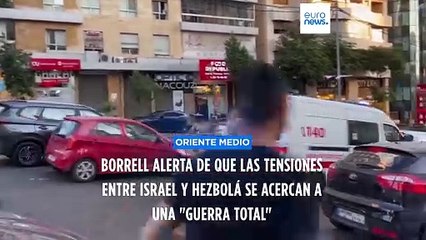 Borrell advierte de que las tensiones entre Israel y Hezbolá se acercan a una "guerra total"