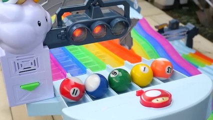 Satisfying pool ball with traffic lights,Videos For Kids |ASMR# Best Relaxing Videos