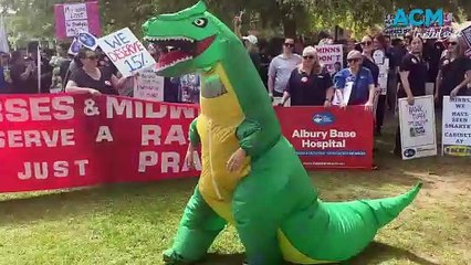 Southern Riverina nurses strike for better pay in Albury
