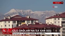 Hakkari'de Cilo Dağları'na mevsimin ilk karı düştü