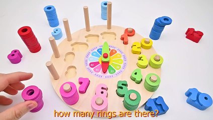 Learn Numbers & Counting with wooden clock toy set ｜ Toddler Learning Video