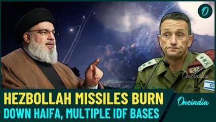 Hezbollah Hammers Haifa With FADI-1 Rockets After Hundreds Killed in Lebanon By IDF