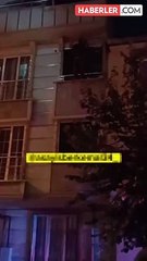 Küçükçekmece'de korku dolu anlar! Dua edip kendini aşağı bıraktı