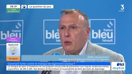 Eddie Jacquemart, président de la Confédération nationale du logement