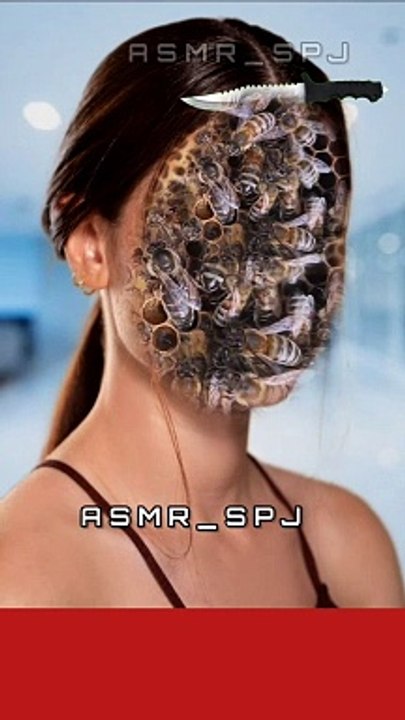 Smoothly removal Face occupied Bee's || Asmr animation #satisfying