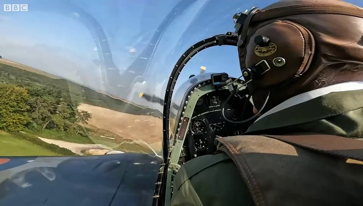 New Forest resident Brian Fox took to the sky in a Spitfire - video: BBC