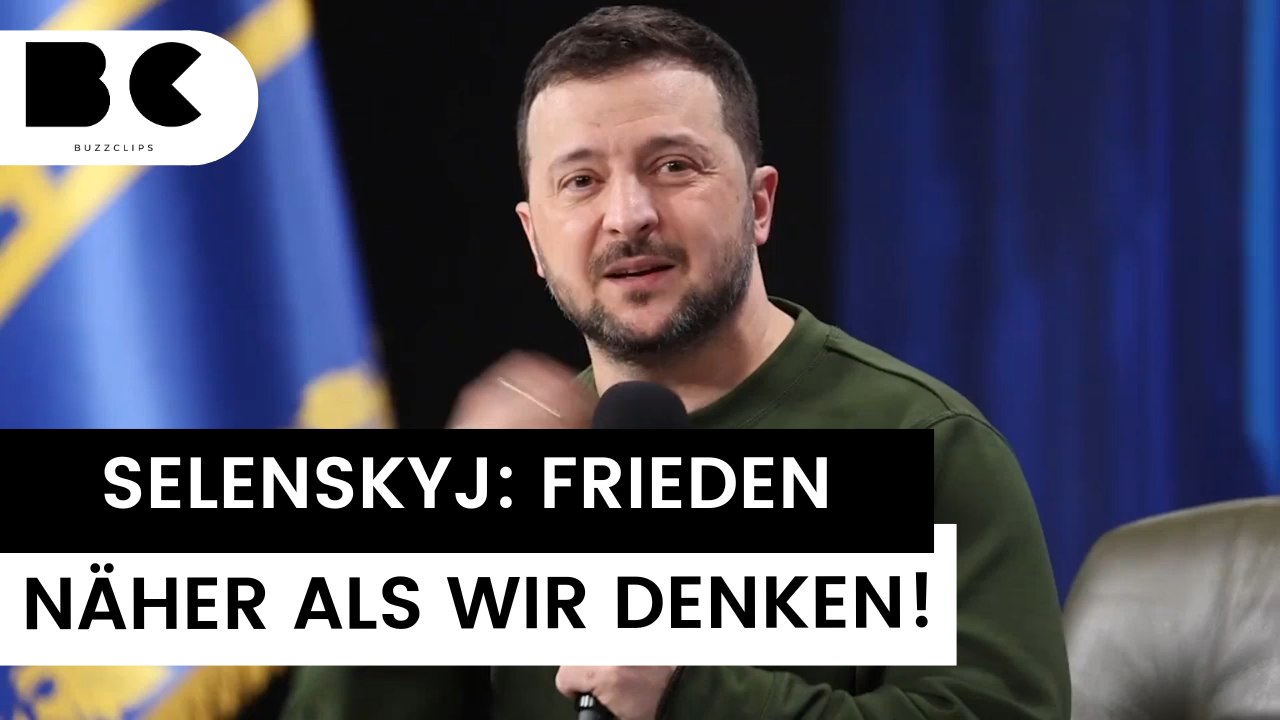 Selenskyj: Frieden ist “näher als wir denken”