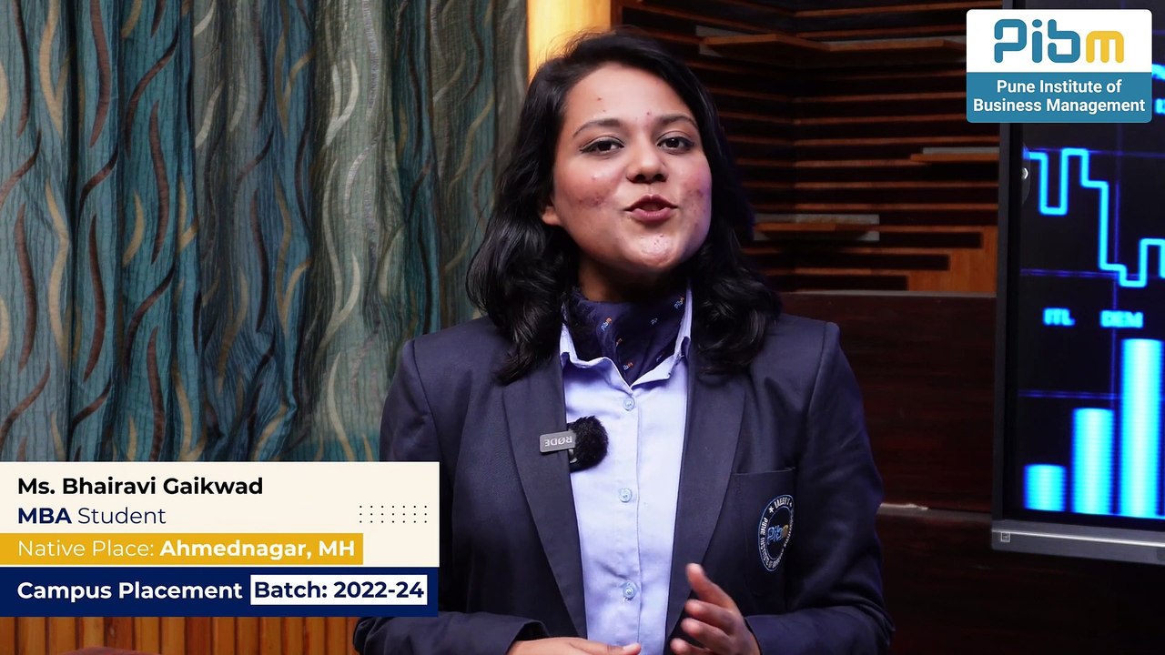 PIBM's MBA & PGDM Placements Triumph Ms. Bhairavi Gaikwad's Inspiring Success Story   Batch 2022-24
