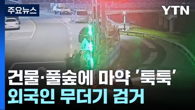 건물·풀숲에 밀반입 마약 '툭툭'...외국인 일당 적발 / YTN