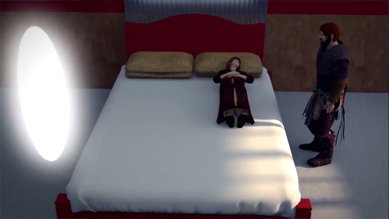 عندما دعى يونس عليه السلام الله ان يشفى زوجة الملك سنحاريب #يونس_عليه_السلام