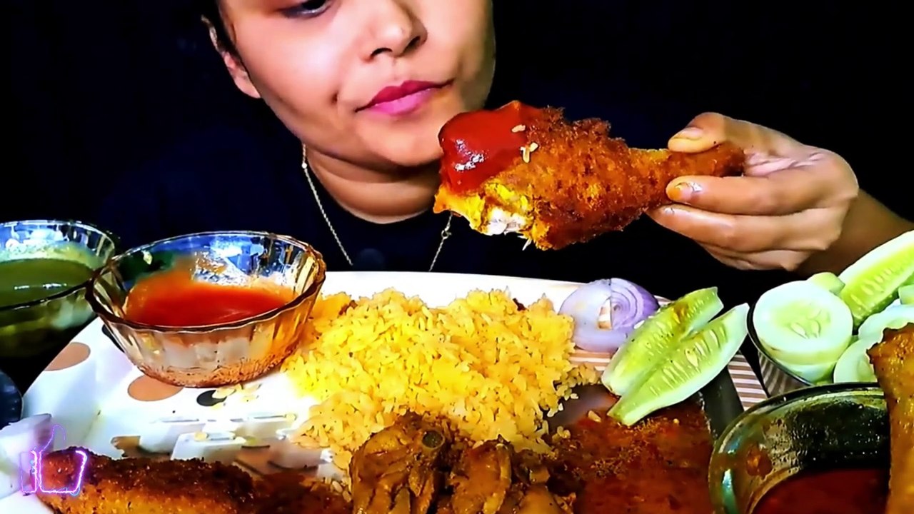 Mukbang Eating The WORLD'S SPICIEST Chicken Curry With Rice Mukbang  And Salads Eating Show !