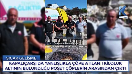 Kapalıçarşıda İçinde Yaklaşık 1 Kilo Altın Olan Poşeti Yanlışlıkla Çöpe Attılar