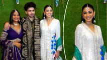 BB OTT 3 Winner Sana Makbul Arrives At Adnaan Shaikh's Wedding With Friend Vishal Pandey And Shivani Kumari