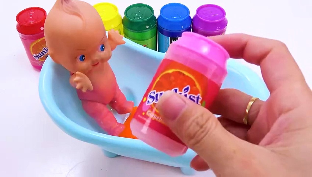 Satisfying Video l Mixing All Store Bought Slime Smoothie into Bathtub Baby ASMR #131 Bon Bon