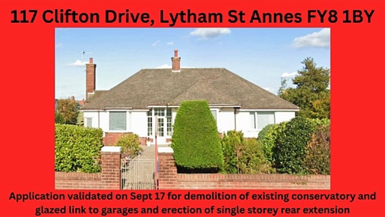 Blackpool and Fylde planning applications 16/9-22/9