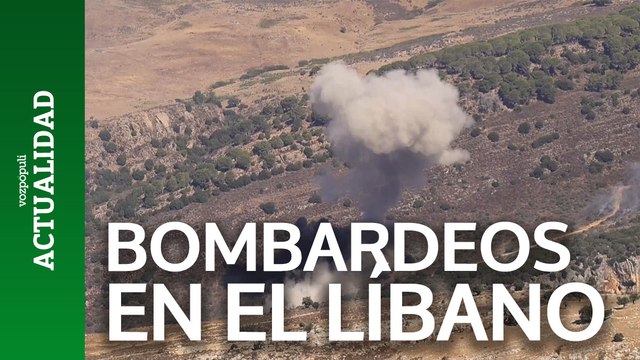 El ejército israelí realiza bombardeos en el sur del Líbano