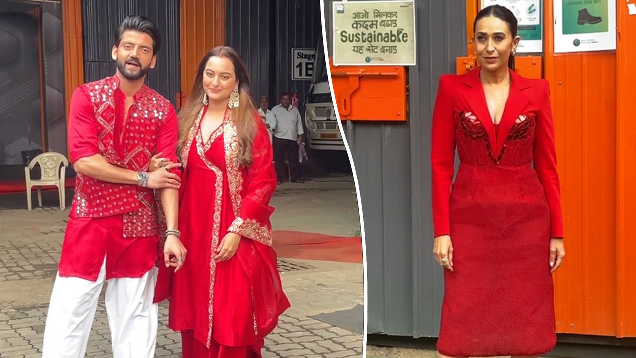 Sonakshi Sinha- Zaheer Iqbal, and Karisma Kapoor Join The Sets Of 'India's Best Dancer'