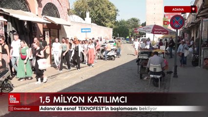 Adana'da esnaf TEKNOFEST'in başlamasını bekliyor