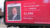 Ad van names Labour MPs who backed Winter Fuel Payment cut